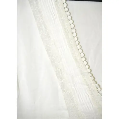 Paper Crane Cute White Casual Lace Tiered Mini Dress Size S V-Neck Short Sleeve