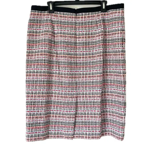 Talbots  Brunch Skirt Multicolor Tweed Straight Pencil Women’s Size 16