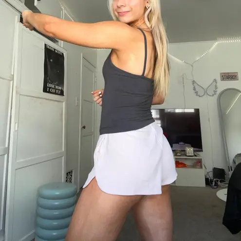 Los Angeles Apparel cotton spandex tank top dark grey fitted cami