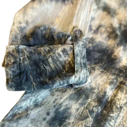 Vintage Goa Tie Dye Tunic with Floral Embroidery