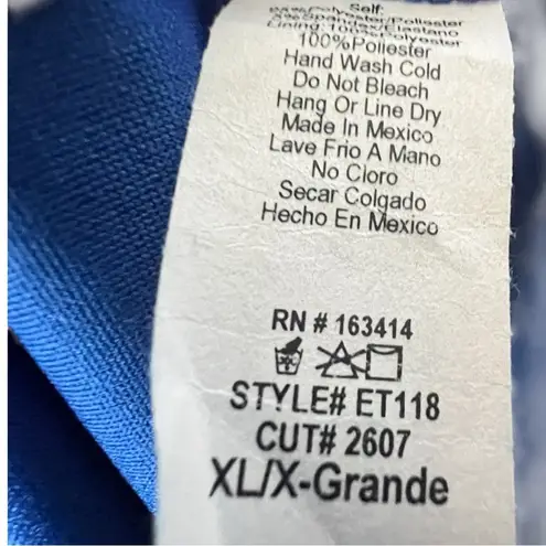 Saints 21 Blue Women's Midi Style Elastic Waist Skirt Sz XL NWOT