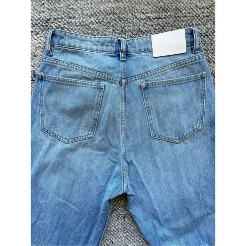 ZARA  High Waist Straight Leg Light/Medium Wash Jeans