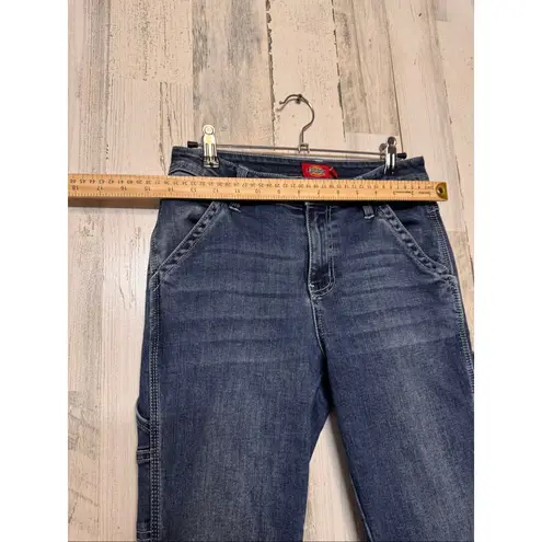 Dickies Women’s Carpenter Jeans Size 31/26 Dark Wash Utility Workwear Straight L