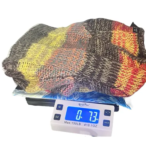 Ultra Flirt Vtg Y2K Soft Chunky Knit Striped Multicolor Patch Pockets Sweater Size XS Boho - Image 11