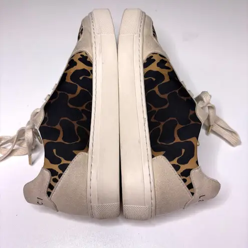 Loci Temperley Seven Cheetah Print Low Suede Sneaker 39 Brown Size 8