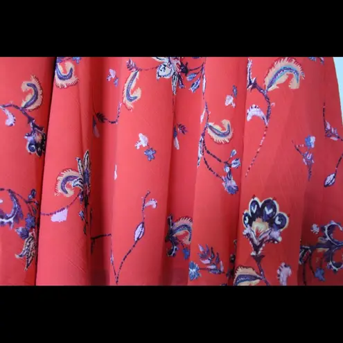 appleseed's  |  Red/Burgundy Floral Reversible Skirt - Image 2