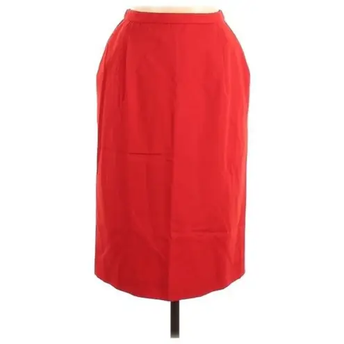 Pendleton Vintage  Pencil Skirt Red High Waist Knee Length Career Size 6