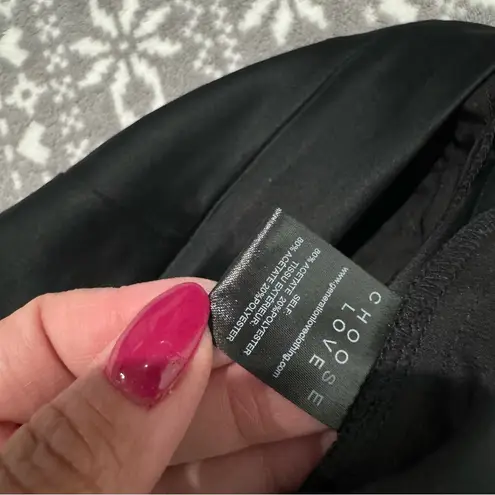 Generation Love NWT Portia Pleated Satin Pants In Black Size 10