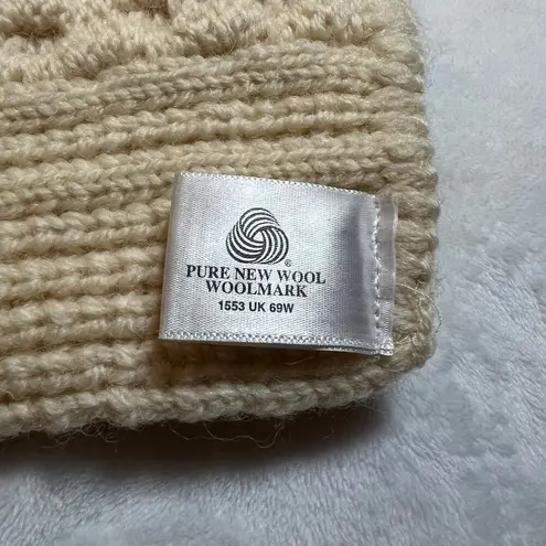 Women's 100% Wool Chunky Cable Knit Scarf Cozy Boho Cottagecore Outerwear