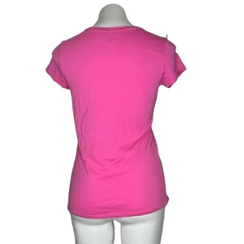 Cato  Pink Graphic T Shirt She Believed She Could So She Did Cotton Modal Small