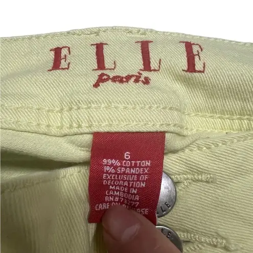 Elle 🔥5/20🔥  Paris Crop pants Sz 6 Yellow