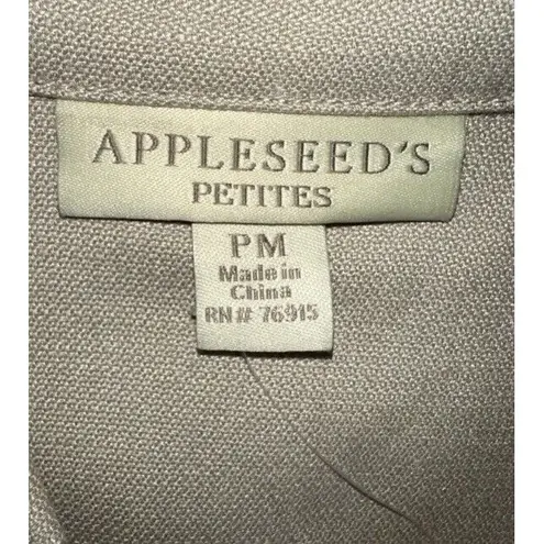 Appleseed's Jacket Shirt Lightweight Button Up Pockets Tan Petite Medium Size undefined