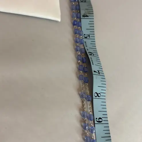 Blue Plastic Bead Rosary Miraculous Medal Crucifix Zip Up Rosary Pouch Catholic