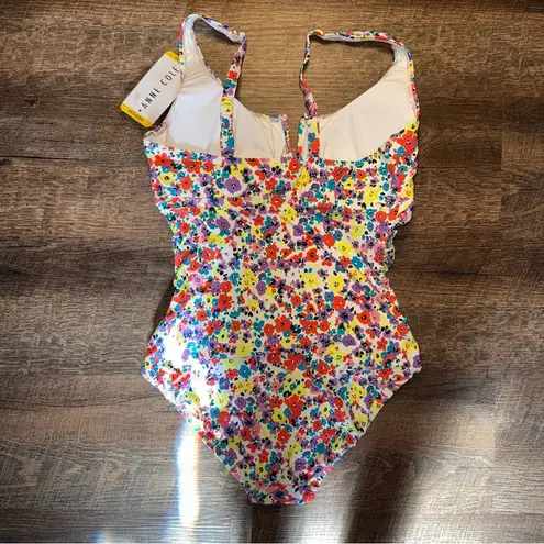 Anne cole One Piece Swimsuit Floral Multi Ditsy Size Medium New with Tags
