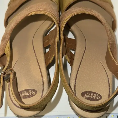 Dr. Scholls Grace Wedge Slingback Sandals Women’s 8.5 Vegan Leather