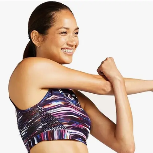 Peloton Printed High Neck Sports Bra Size Small