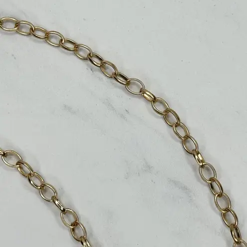 Adrienne Vittadini Gold Rhinestone Chain Link Belt One Size (OS) ✨