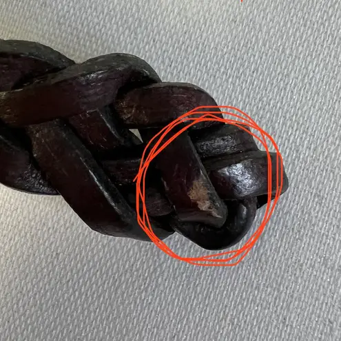 Classic Breaded Thin Belt Brown