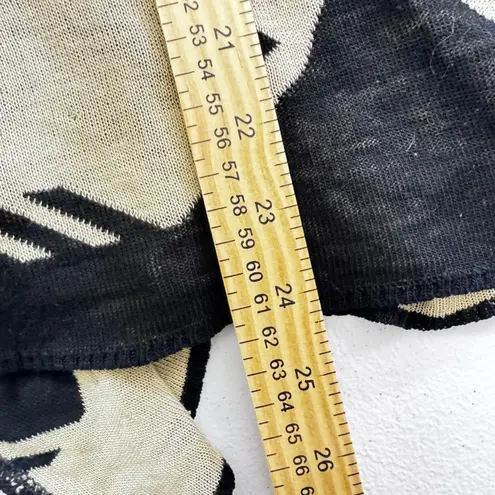 Say What? Say What Geometric Print Sleeveless Open Front Cardigan Vest Women's Large