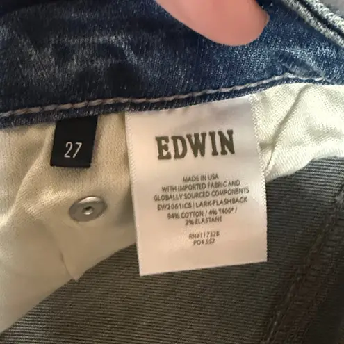 Edwin “Lark” Bootcut Jeans in Flashback Blue Size 27