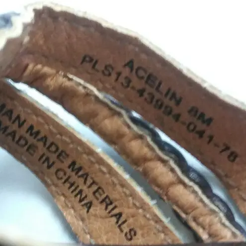 YUU Acelin Sandal Women's Brown Leather Slides 8M Size 8