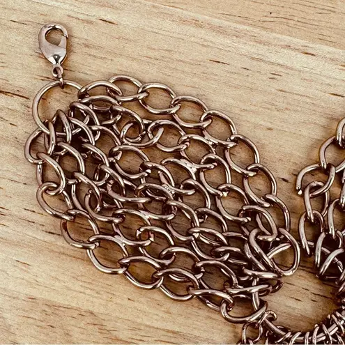 Para Hand Chain Bracelet Rings Rose Gold Color Pink