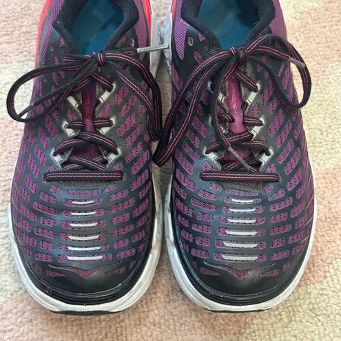 Hoka One One Vanquish 3 Grape Juice Virtual Pink Running Shoes Cushion Sporty