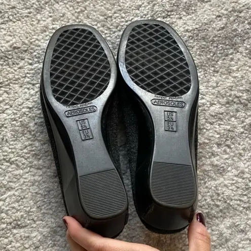 Aerosoles Low Wedge Women’s Fabric Gray Shoe 5.5