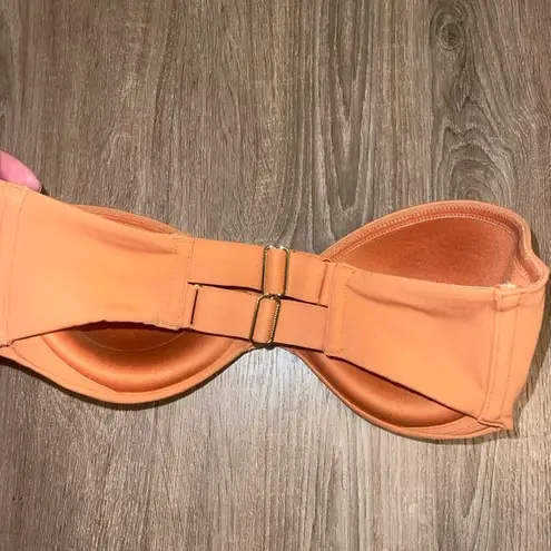 Where W/ Thal The Everywhere Strapless Bra in Golden Hour Orange Size undefined