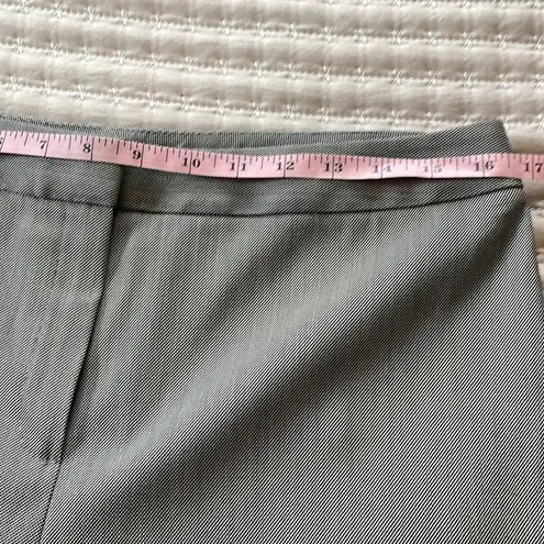 Lafayette 148  New York Barrow Wool Stretch‎ Straight Leg Pants Size 10 Gray