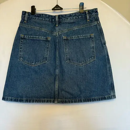 Dockers NWT  denim button front mini skirt size 28