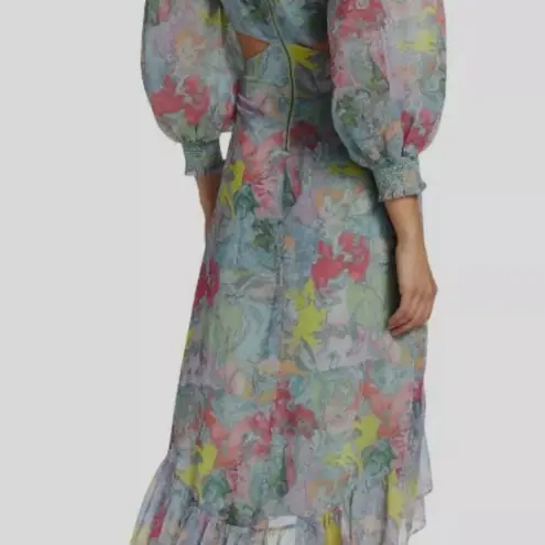 Alice + Olivia  x Lola Schnable Katia Maxi Dress Size 4 NWOTs