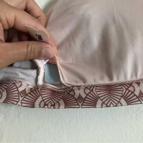 Pretty Me Swimwear Asymmetrical Shoulder Ruffle Geometric Swim Beach Bikini Top Red