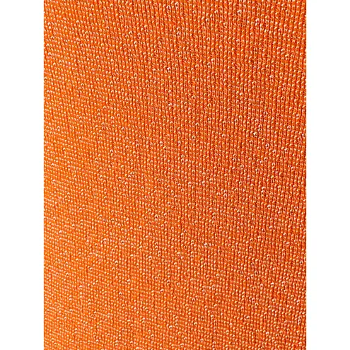 Michael Stars Stretchy Orange V-Neck 3/4 Sleeve Women's Top ~ One Size Fits Most