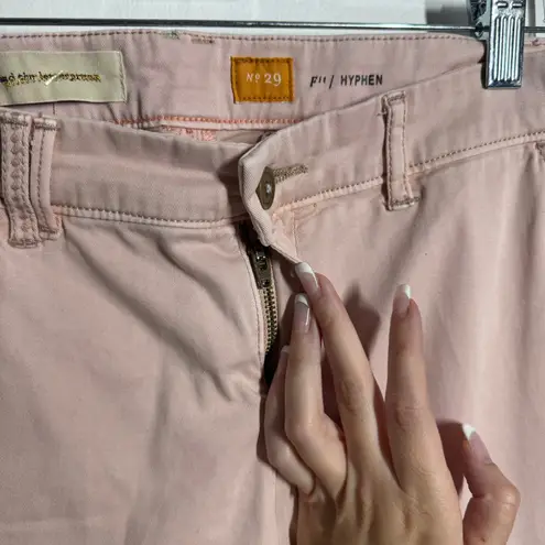 Pilcro and the Letterpress Pilcro Hyphen Chino Pant Women 29 Pink Blush Straight Preppy Minimal Modest