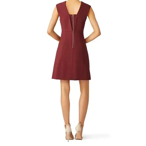 Elizabeth and James Charlie Bordeaux Burgundy Sleeveless Dress 0 XS $385 EUC