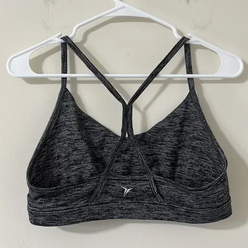 Old Navy  Active Heather Grey Black Racerback Strap Sports Bra Size Large