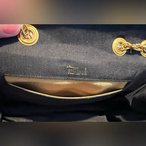 VINTAGE: Block | women’s classic suede handbag Gold