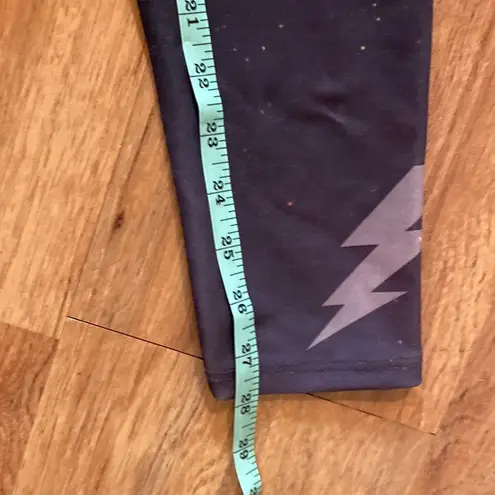 Poetry Funky Lightning Bolt Stretchy Leggings EUC Sz Small Colorful Elastic