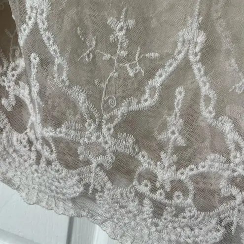 None Mesh Lace Cover-Up - One Size