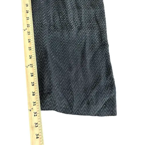 Dana Buchman NWT $208 Size 8 Lined Stretch Zigzag Navy Cream Straight Leg #X3-3