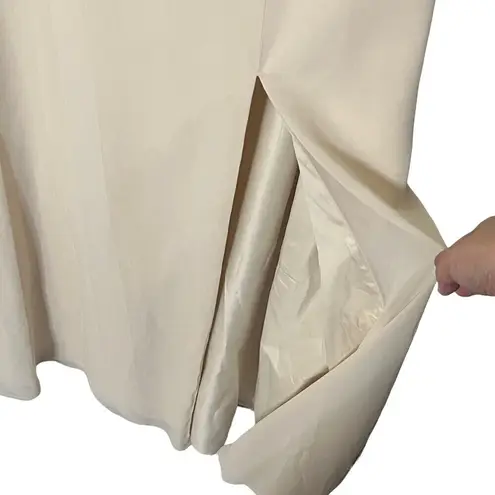 Marchesa Notte Cosenza One Shoulder Chiffon Gown Dress Women’s Size 10 Flawed