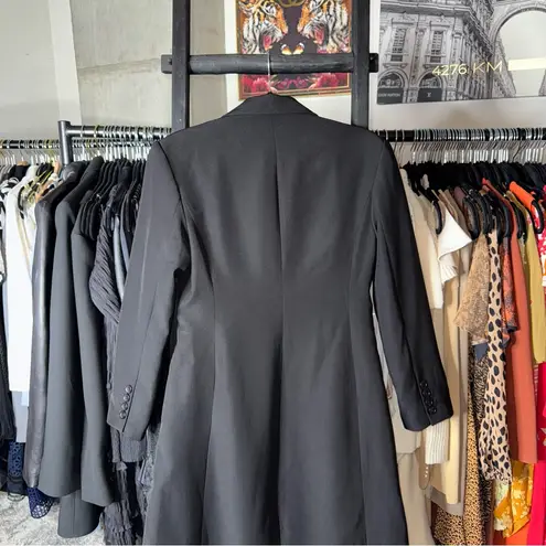 Commense Black Collar Pocket Blazer Coat Size M