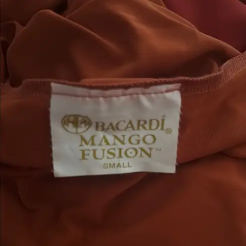 Bacardi Mango Fusion Orange Halter Mini Dress