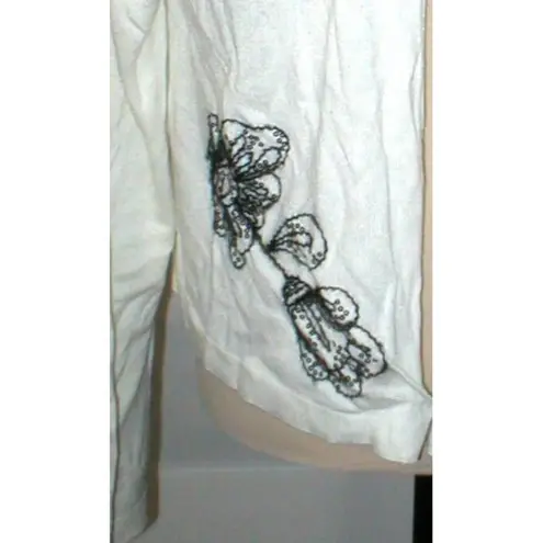 New NWT $395 Womens Max Mara Marina Rinaldi Cardigan Sweater M White Black Italy Size M