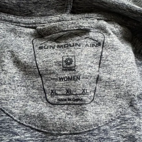 SUN MOUNTAIN Womens Golf Outwear Hooded Second Layer Zip Up Long Sleeve NWT XL Blue