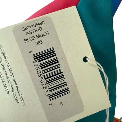 Mara Hoffman Astrid Multicolor UPF 50 Triangle Bikini Swimsuit Top Size Small