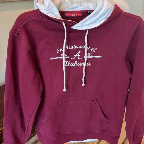 University of Alabama Crimson Red Hoodie Sweatshirt Womens Small