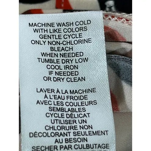 TRUTH BY REPUBLIC Womens Retro Geometric 70's Vibe Print Button Up Shirt Top XS Black Size undefined - Image 9