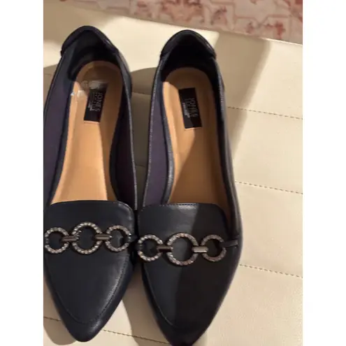 JONES NEW YORK SIGNATURE Navy Blue Pointed Toe Loafers Women's Size 10